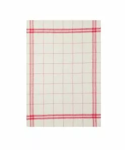 Coucke French Linen Tea Towel - EGR Rouge Kitchen Linen