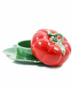 Bordallo Pinheiro Tomato Butter Dish With Cover