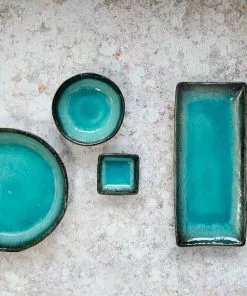 Kiji Stoneware & Ceramics Turquoise Large Round Dish 21.5cm Dia X 4cm High 11 Kiji Stoneware & Ceramics Turquoise Large Round Dish 21.5cm Dia X 4cm High