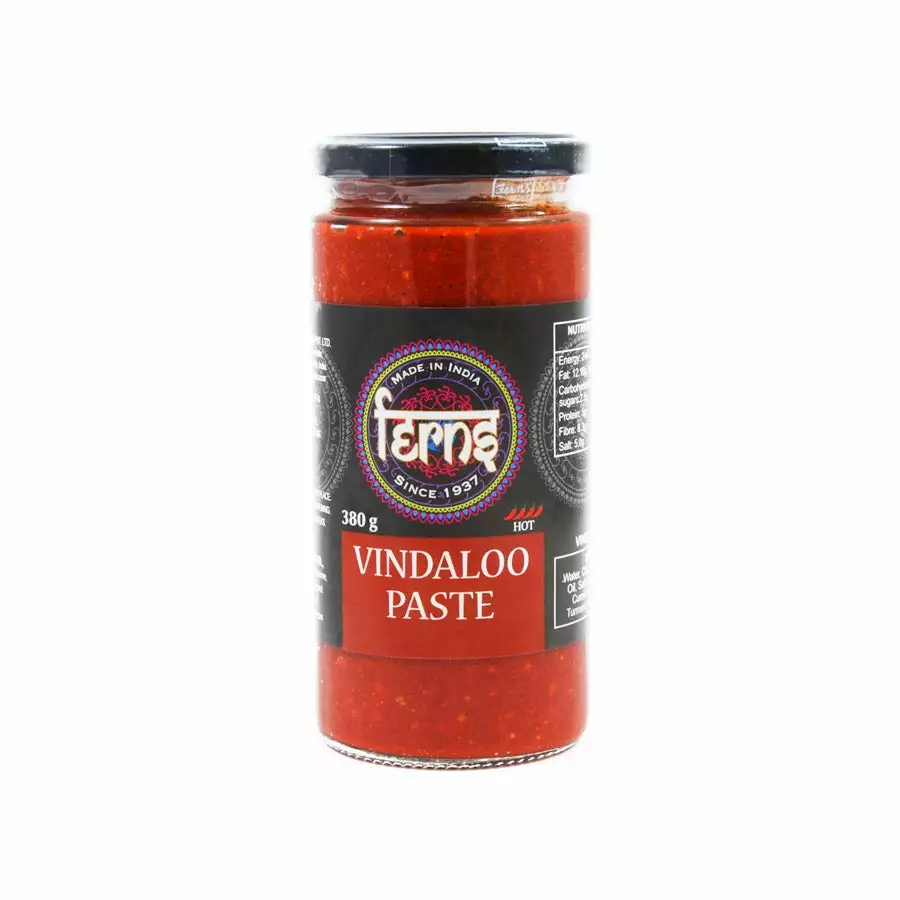 Ferns' Vindaloo Paste 380g Ingredients 3 Ferns' Vindaloo Paste 380g Ingredients