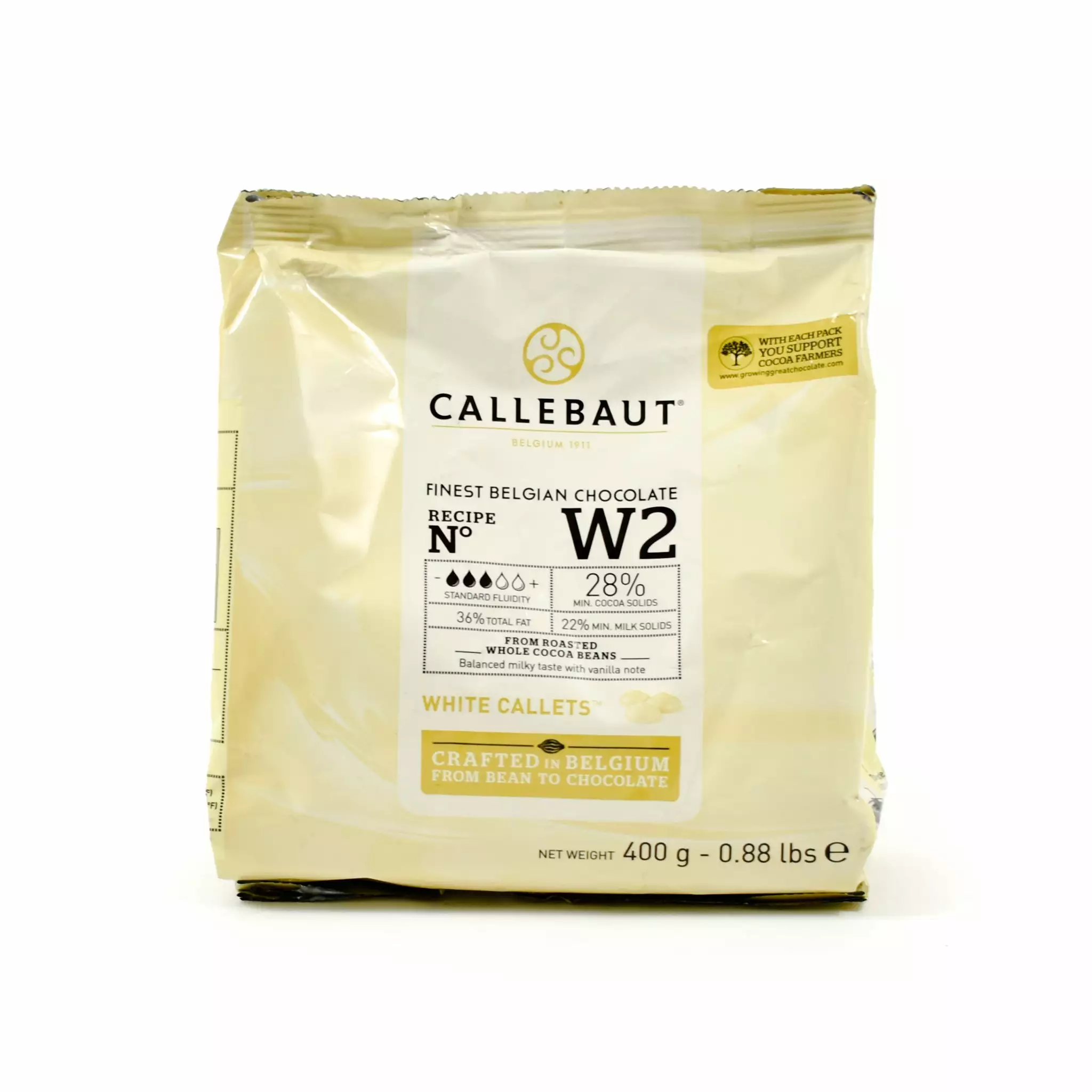Ingredients Callebaut White Chocolate Couverture 400g 3 Ingredients Callebaut White Chocolate Couverture 400g