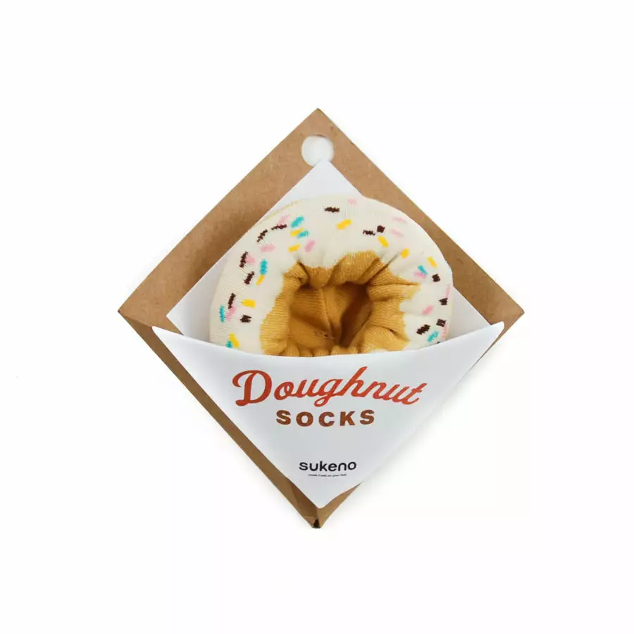 Sukeno Rainbow Sprinkles Doughnut Socks Gifts 3 Sukeno Rainbow Sprinkles Doughnut Socks Gifts