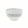 Kiji Stoneware & Ceramics White & Grey Swoosh Noodle Bowl Tableware