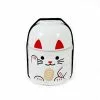 Hakoya Tableware White Manekineko Bento Box 640ml 2 Hakoya Tableware White Manekineko Bento Box 640ml