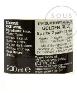 Yutaka Cooking Sake 200ml