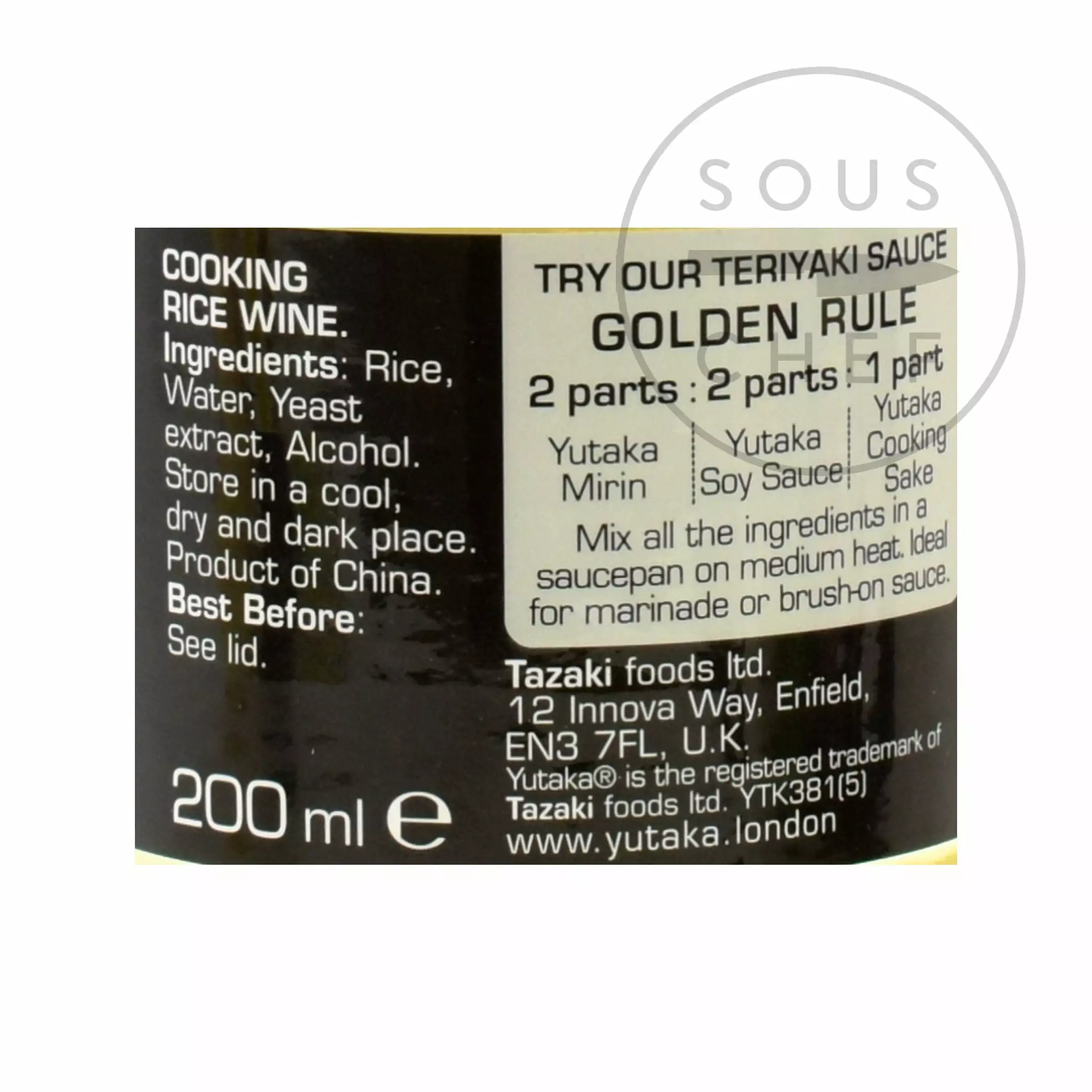 Yutaka Cooking Sake 200ml 4 Yutaka Cooking Sake 200ml